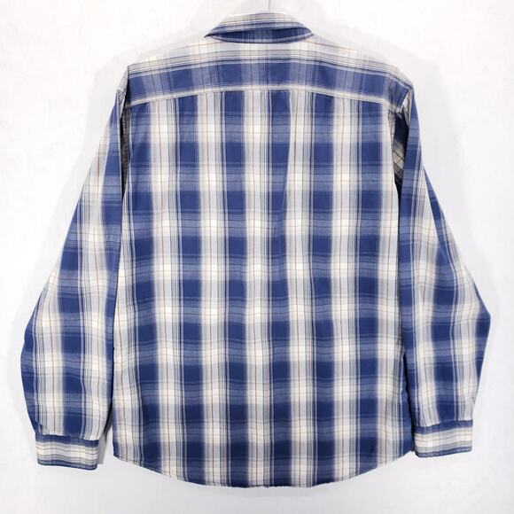 Gap Shirt Mens Medium Blue White Plaid Long Sleeve Casual Collared Button Up Top - Picture 3 of 4